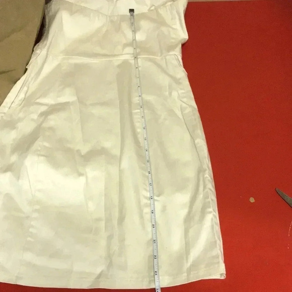 Charlotte Rouse Strapless Cream Size Medium Dress New Without Tags - Picture 8 of 11